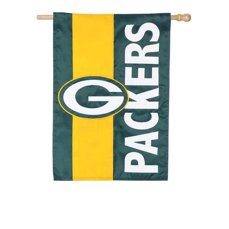 Evergreen Flag,Green Bay Packers, Embellish Reg Flag,28x44x0.5 Inches