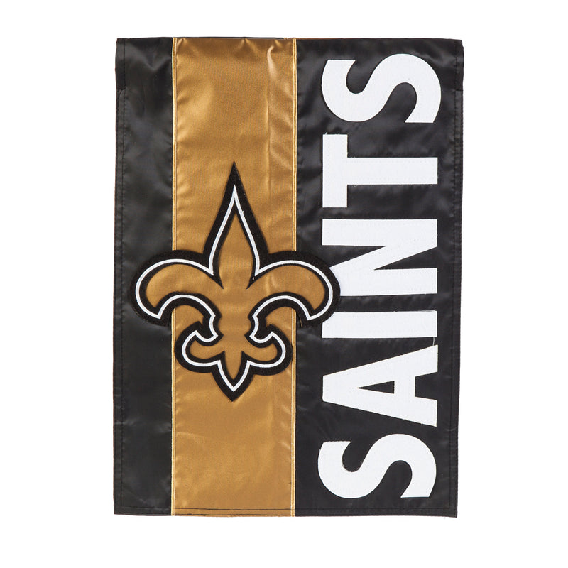 Evergreen Flag,New Orleans Saints, Embellish Reg Flag,28x0.5x44 Inches