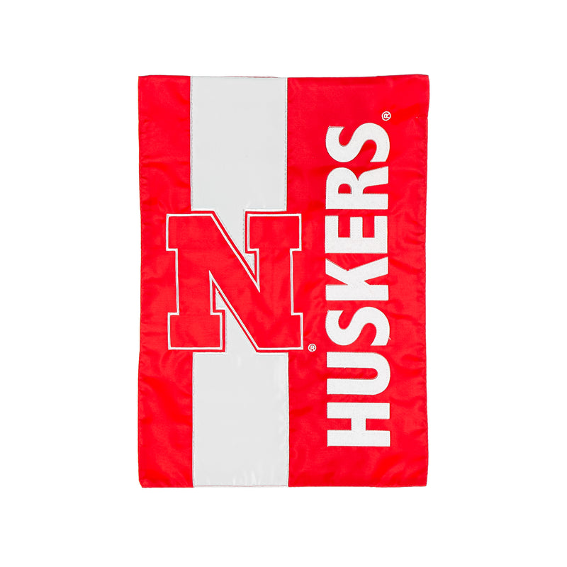 Evergreen Flag,University of Nebraska, Embellish Reg Flag,29x44x0.1 Inches