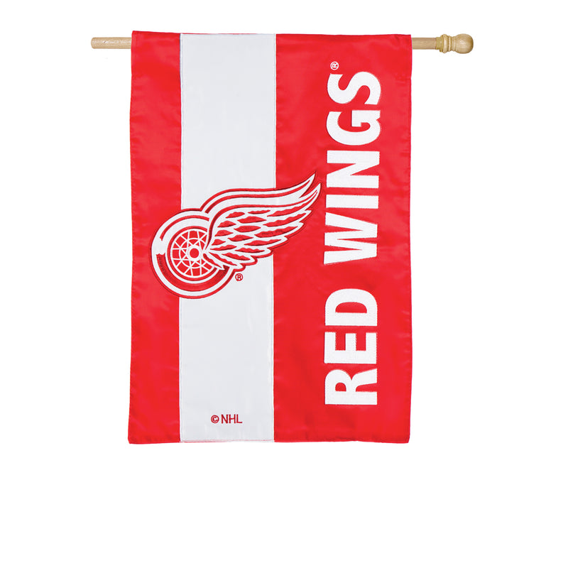 Detriot Red Wings, Embellish Reg Flag,15sf4359