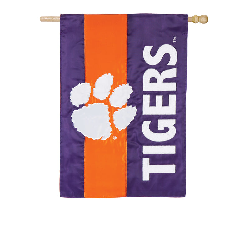 Clemson University, Embellish Reg Flag,15sf912