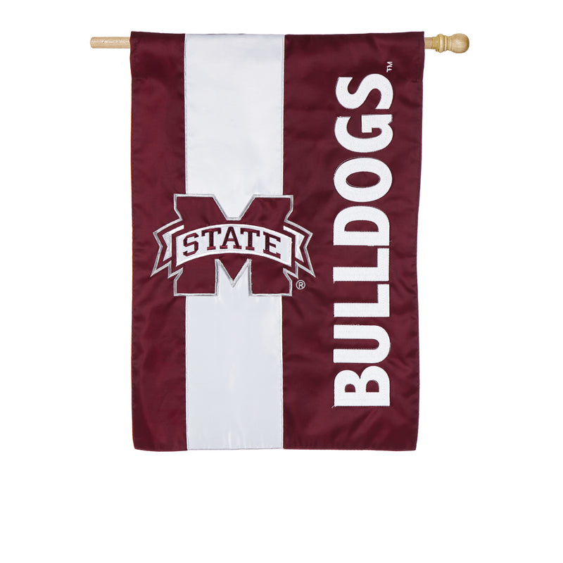 Evergreen Mississippi State University, Embellish Reg Flag, 44'' x 29'' inches