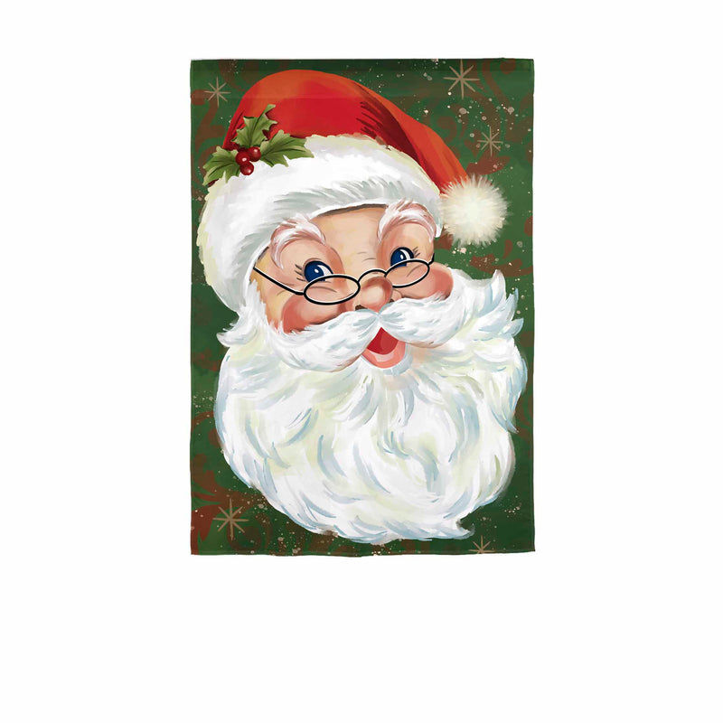 Merry Santa Applique Garden Flag,1610013