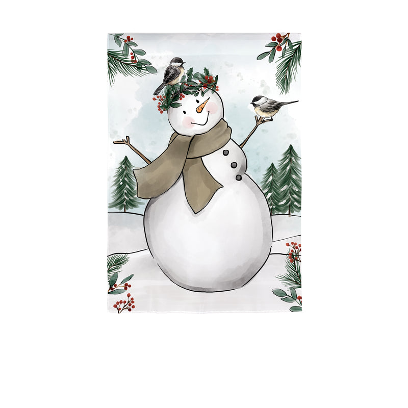 Snowman Applique Garden Flag,1610017