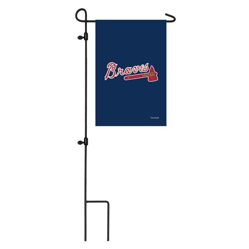 Evergreen Applique Flag, Gar, Atlanta Braves, 18'' x 12.5'' inches