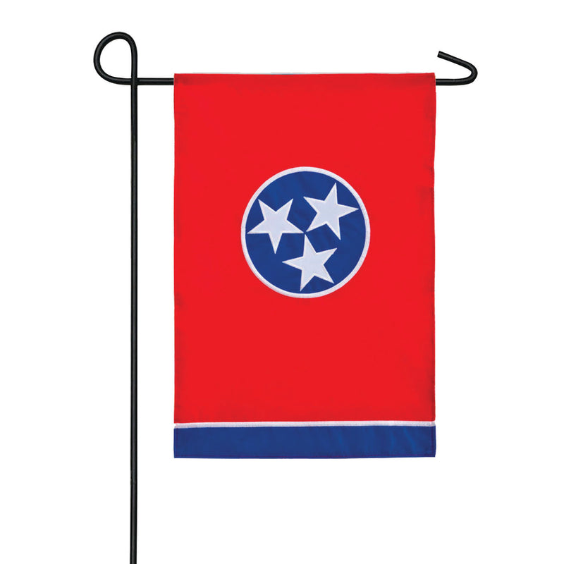 Evergreen Flag,Tennessee State Flag Garden Applique Flag,12.5x0.16x18 Inches