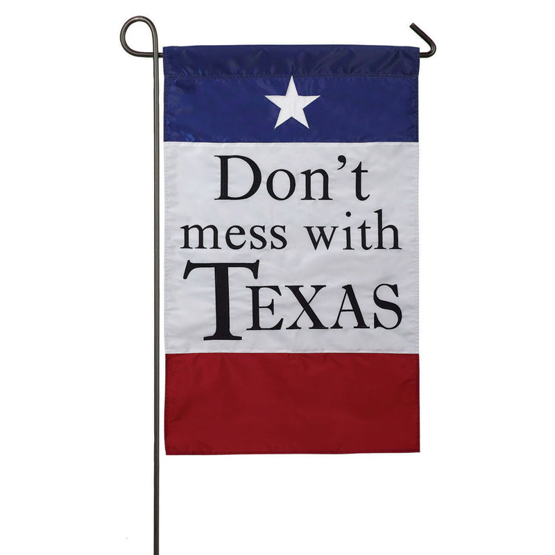 Evergreen Flag,Garden Applique Don't Mess With Texas,0.2x12.5x18 Inches