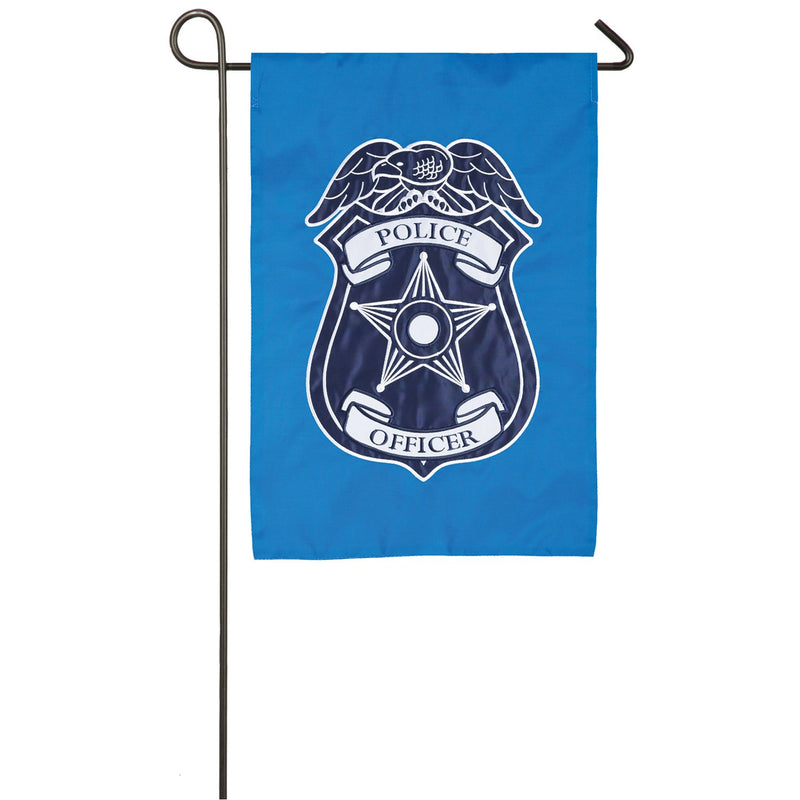 Evergreen Flag,Police Department Garden Applique Flag,12.5x0.2x18 Inches
