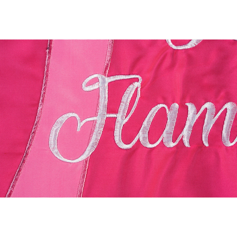 Let's Flamingle Garden Applique Flag,168929