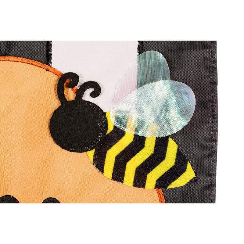 Welcome to our Hive Garden Applique Flag,169006