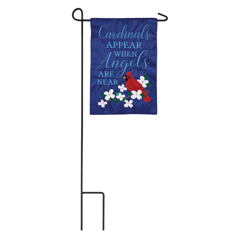 Cardinals Appear Garden Applique Flag,169024