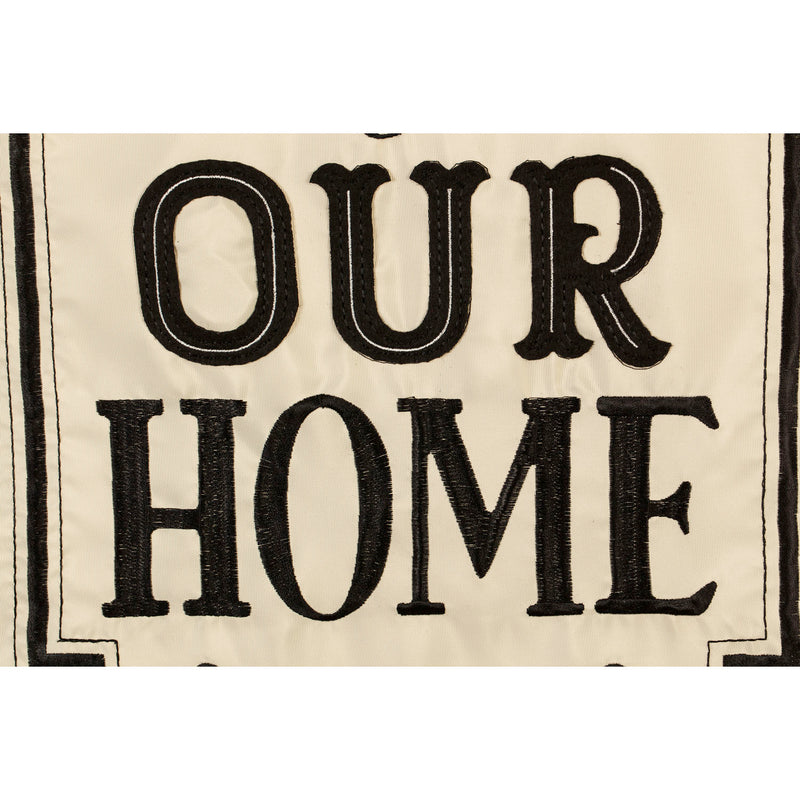 Evergreen Welcome to Our Home Garden Applique Flag, 18'' x 12.5'' inches