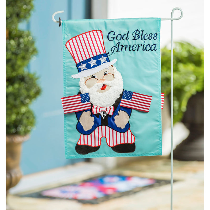 Uncle Sam Gnome Garden Applique Flag,169047