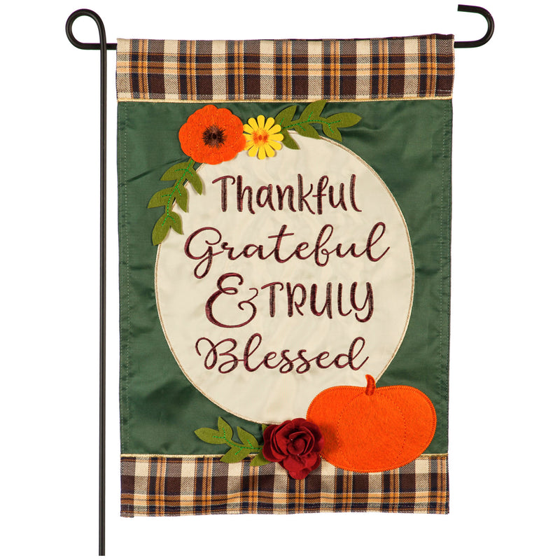 Truly Blessed Garden Applique Flag,169085