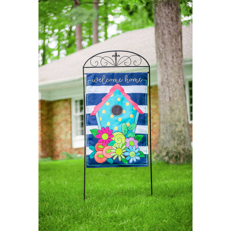 Welcome Home Birdhouse Garden Applique Flag,169126