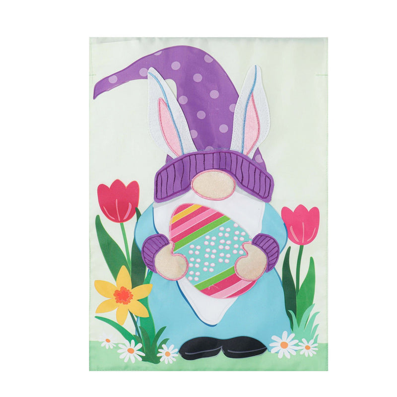 Easter Gnome Bunny Ears Garden Applique Flag,169242