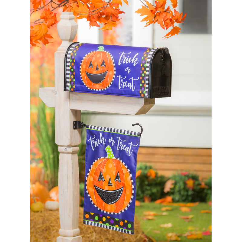 Patterned Jack-o-Lantern Garden Applique Flag,169313