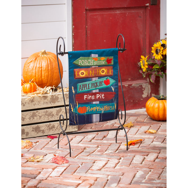 Fall Signs Garden Applique Flag,169325