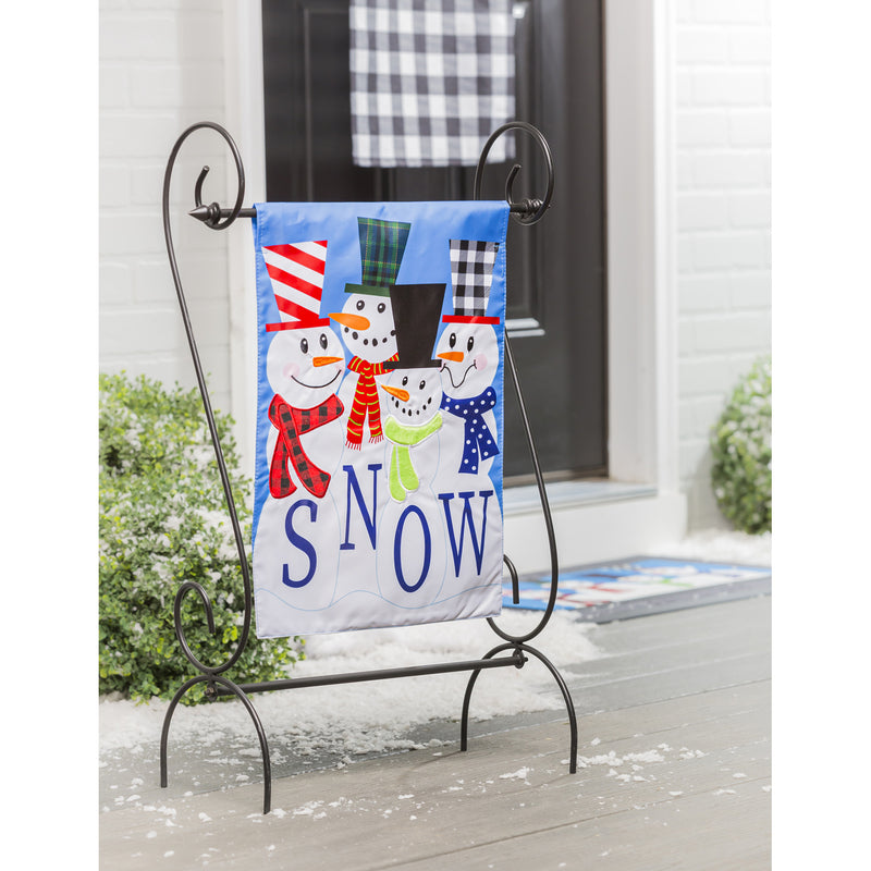 Snow Friends Garden Applique Flag,169345