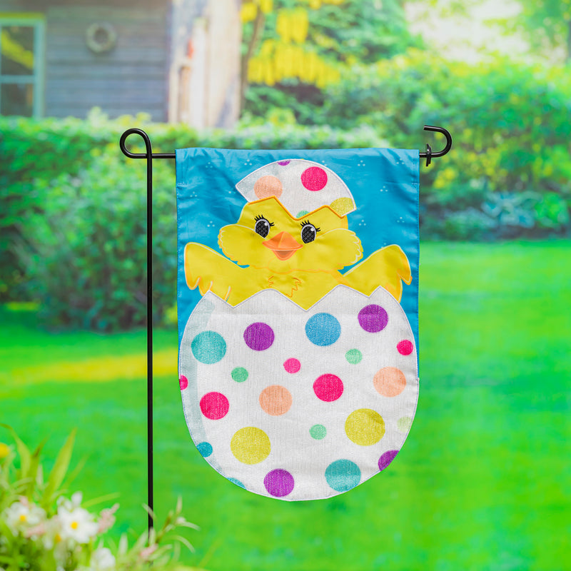 Polka-Dot Easter Egg Garden Applique Flag,169408