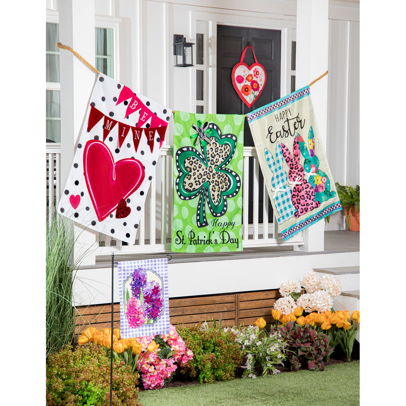 Spring Hyacinths Garden Applique Flag,169417