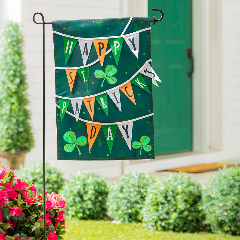 Evergreen Flag,St. Paddy's Day Banner Garden Applique Flag,0.2x12.5x18 Inches