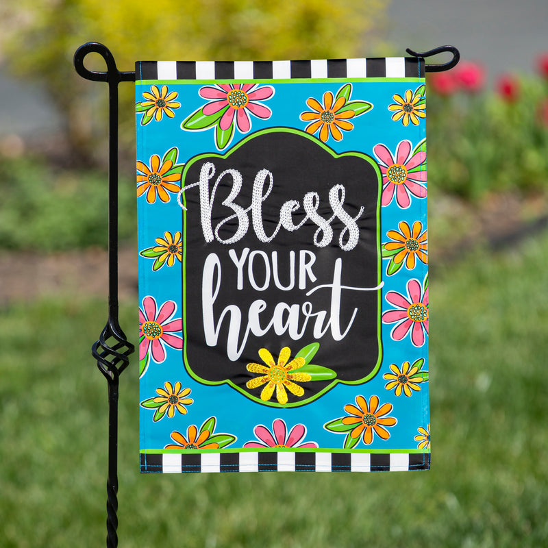 Floral Blessings Garden Applique Flag,169446