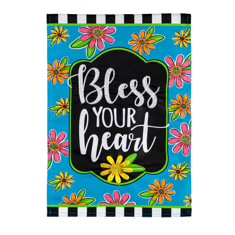 Floral Blessings Garden Applique Flag,169446