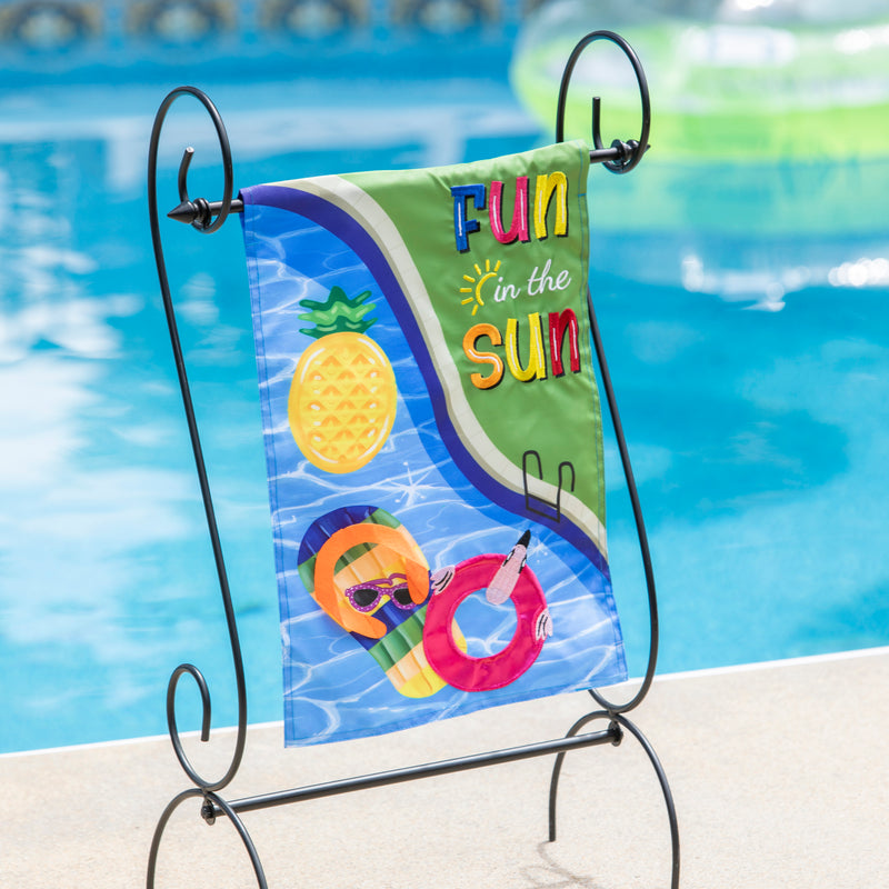 Fun in the Sun Pool Day Garden Applique Flag,169510