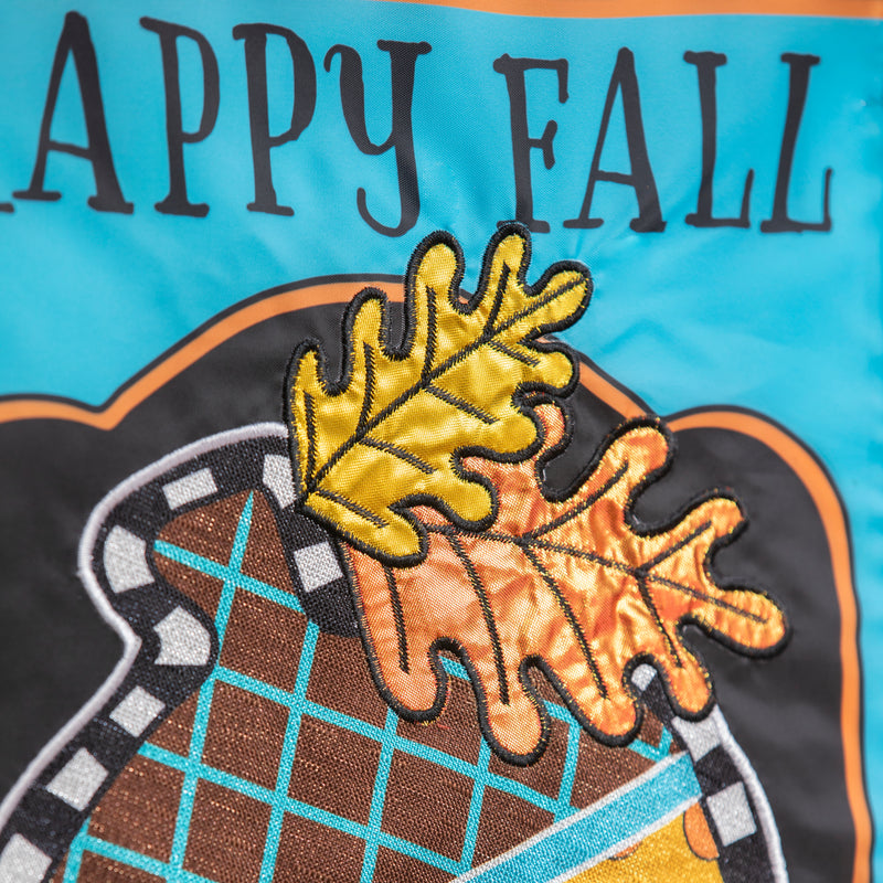 Happy Fall Acorn Garden Applique Flag,169529