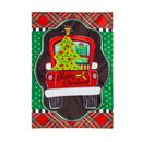 Patterned Christmas Truck Applique Garden Flag,169577