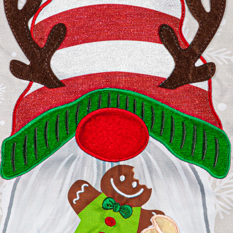 Holiday Gnome Applique Garden Flag,169580