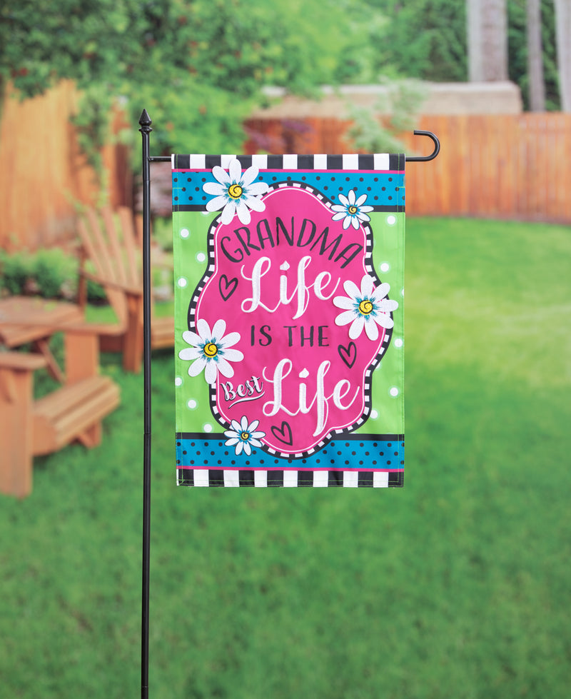 Grandma Life Applique Garden Flag,169602