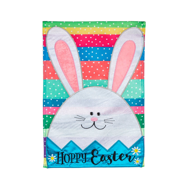 Easter Egg Bunny Applique Garden Flag,169678