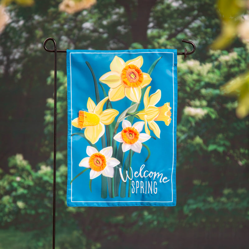 Spring Daffodils Applique Garden Flag,169687