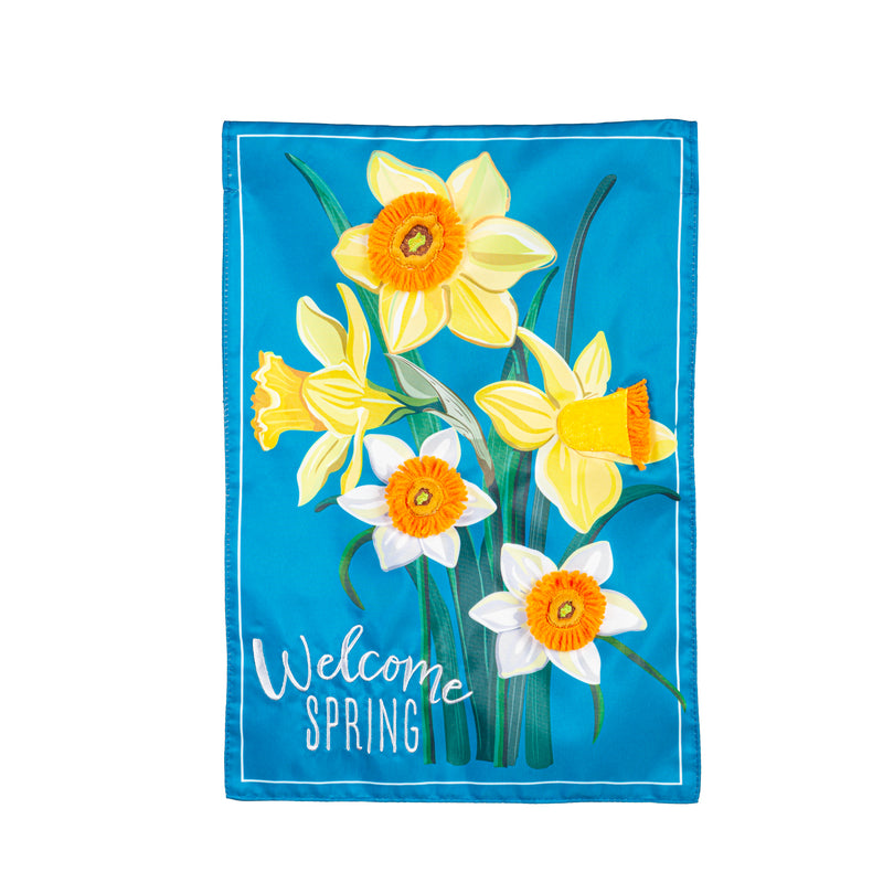 Spring Daffodils Applique Garden Flag,169687