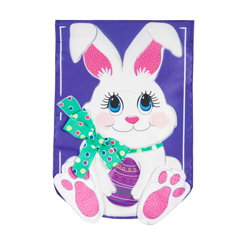 Easter Bunny Applique Garden Flag,169698