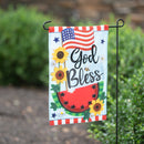God Bless Patriotic Applique Garden Flag,169806