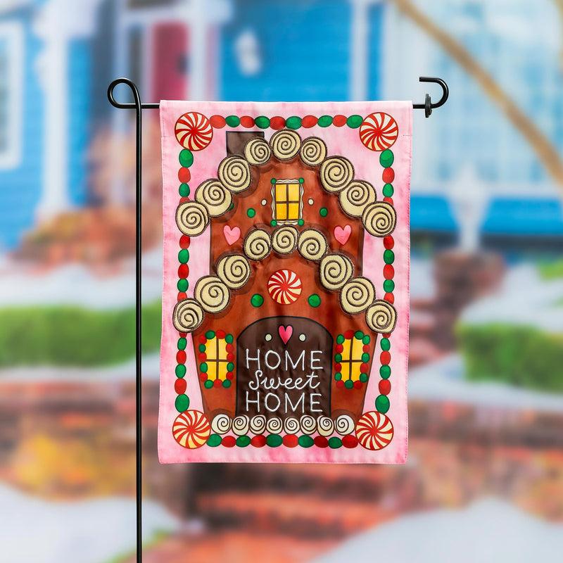 Home Sweet Home Applique Garden Flag,169900