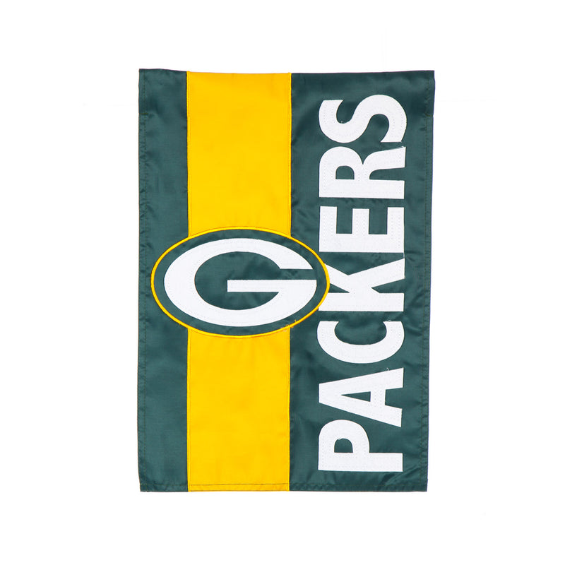 Evergreen Flag,Green Bay Packers, Embellish Garden Flag,12.5x0.1x18 Inches