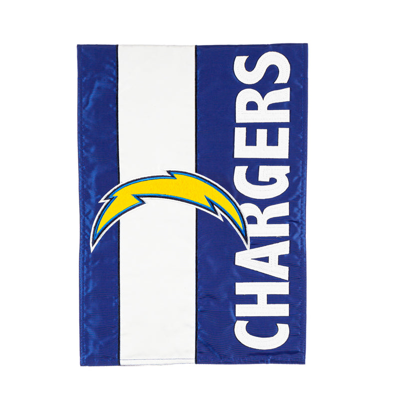 Evergreen Flag,LA Chargers, Embellish Garden Flag,12.5x18x0.1 Inches
