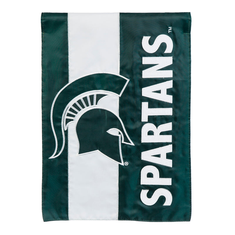 Evergreen Flag,Michigan State University, Embellish GDN Flag,12.5x0.1x18 Inches