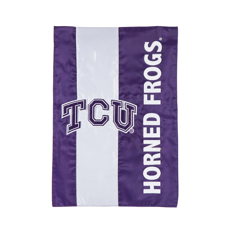 Texas Christian University, Embellish GDN Flag,16sf960