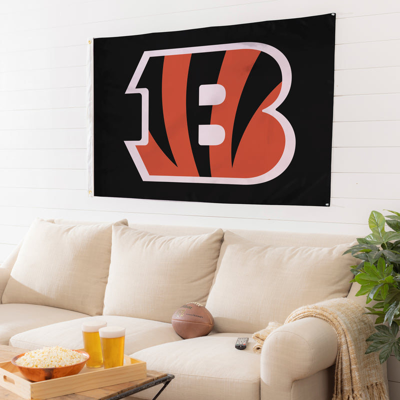 3'x5' Single Sided Flag w/ 2 Grommets, Cincinnati Bengals,173806