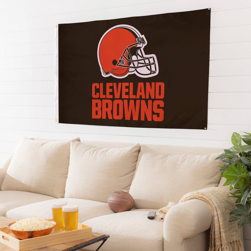 3'x5' Single Sided Flag w/ 2 Grommets, Cleveland Browns,173807