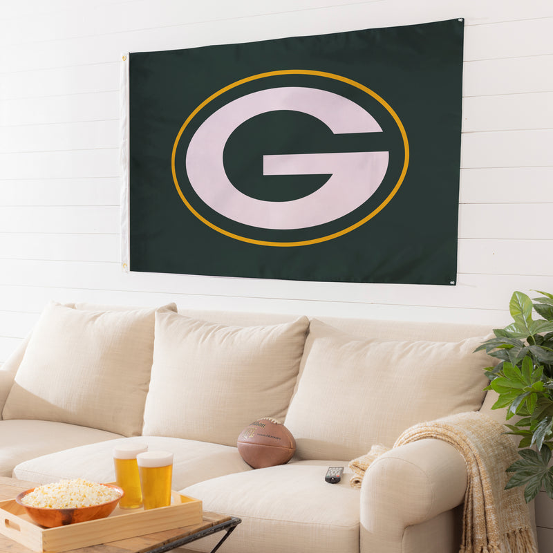 3'x5' Single Sided Flag w/ 2 Grommets, Green Bay Packers,173811