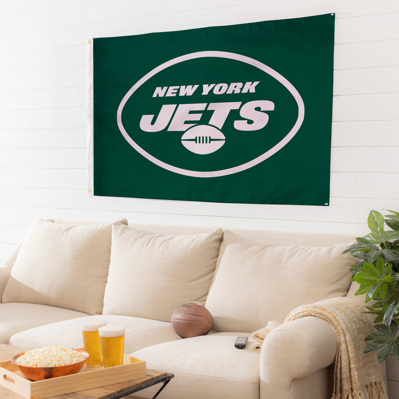 3'x5' Single Sided Flag w/ 2 Grommets, New York Jets,173821