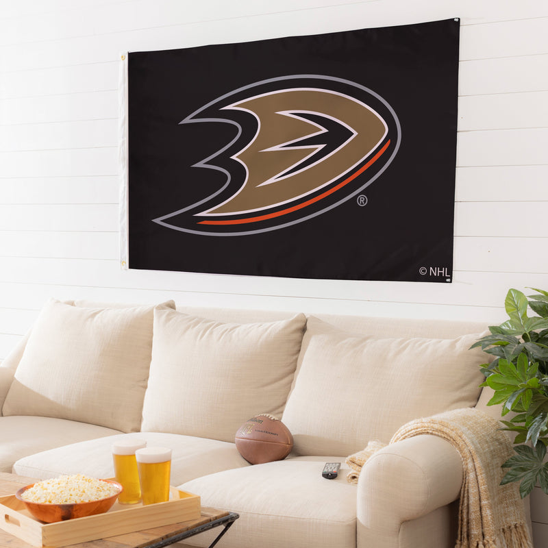 3'x5' Single Sided Flag w/ 2 Grommets, Anaheim Ducks,174350