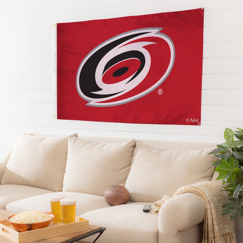 3'x5' Single Sided Flag w/ 2 Grommets, Carolina Hurricanes,174354