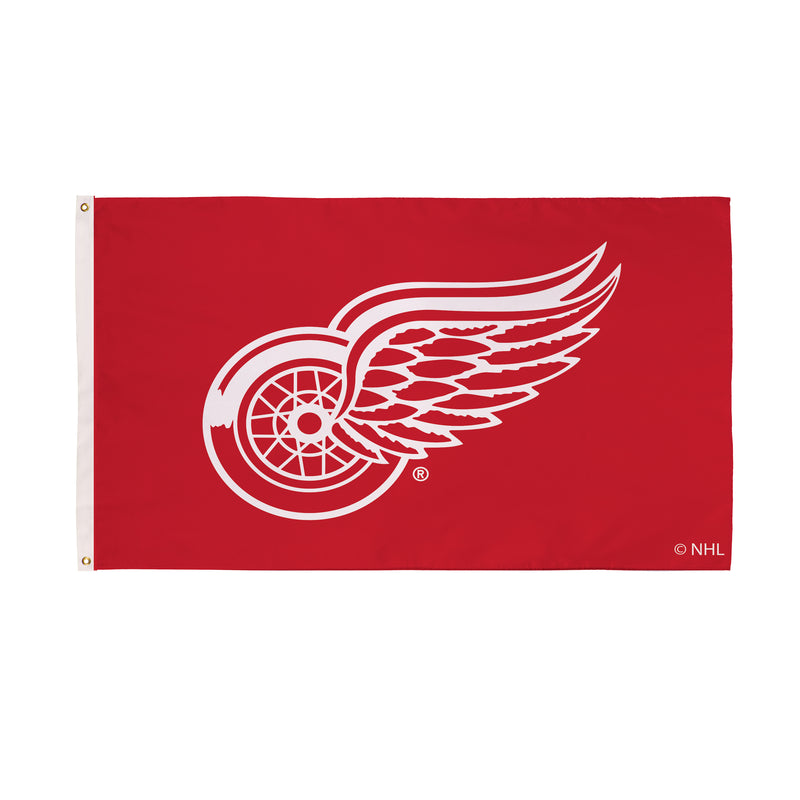 3'x5' Single Sided Flag w/ 2 Grommets, Detroit Red Wings,174359